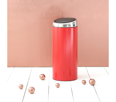  Контейнер для мусора Brabantia Touch Bin, красный, 30 л, фото 3 