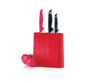  Подставка для ножей Bodum Bistro, красная, 21,4 см, фото 2 