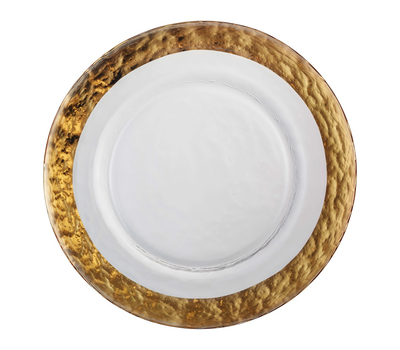  Тарелка закусочная Gold Eisch Colombo, прозрачная/золотой, 20,5 см, фото 1 