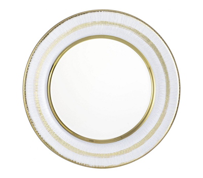  Тарелка сервировочная Gold Eisch Sarim, прозрачная/золото, 32 см, фото 1 