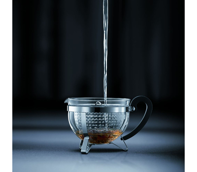  Чайник заварочный Bodum Chambord, с ситечком, черный, 1.3л, фото 3 