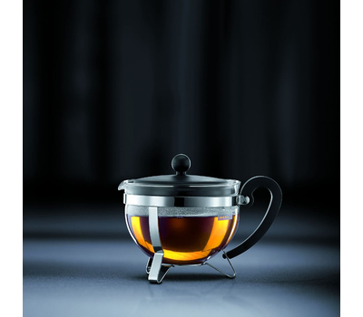  Чайник заварочный Bodum Chambord, с ситечком, черный, 1.3л, фото 4 
