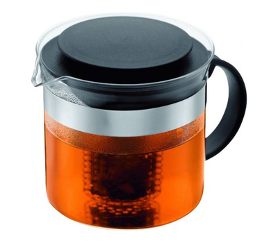  Чайник заварочный Bodum Bistro Nouveau, с ситечком, черный, 1 л, фото 1 