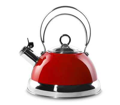  Чайник со свистком Wesco, красный, 2,5 л, фото 1 