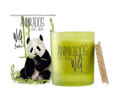  Ароматическая свеча Ambientair Panda - бамбуковый Wild, 40 ч, фото 1 