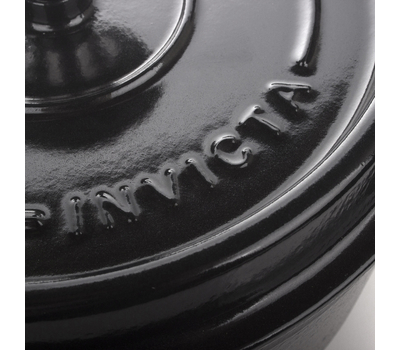  Кастрюля чугунная Invicta Noir mat, эмалированная, черный, 5л 29см, фото 2 