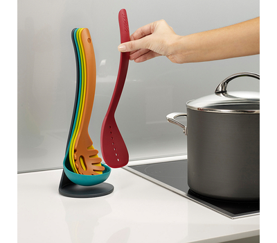 Набор кухонных инструментов Joseph Joseph Nest™ Plus - 5шт, на подставке, разноцветный, фото 3 