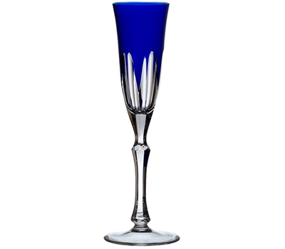  Бокал для шампанского Ajka Crystal Loreley, 130мл, синий, фото 1 