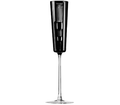  Бокал для шампанского Ajka Crystal Retro Black 110мл, черный, фото 1 