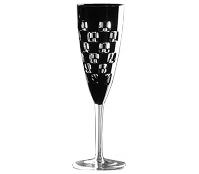  Бокал для шампанского Ajka Crystal Domino, 160мл, черный, фото 1 