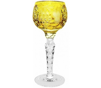  Рюмка хрустальная Ajka Crystal Grape, 60мл, желтые, фото 1 