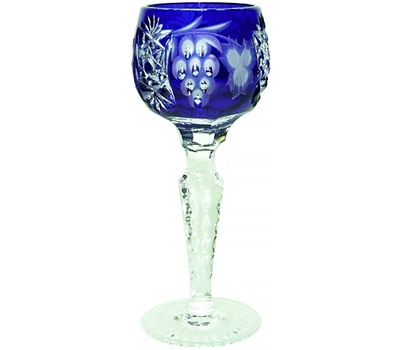  Рюмка хрустальная Ajka Crystal Grape, 60мл, синяя, фото 1 