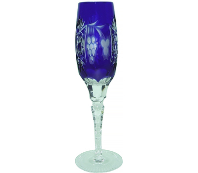  Бокал для шампанского Ajka Crystal Grape 180мл, синий, цветной хрусталь, фото 1 