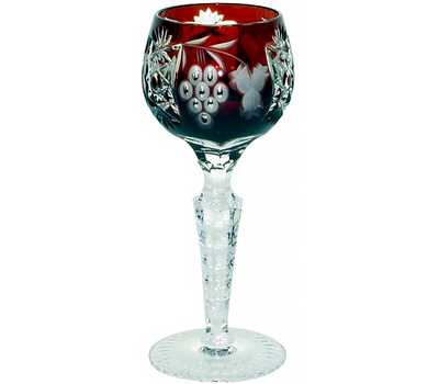  Рюмка хрустальная Ajka Crystal Grape, 60мл, бордовая, фото 1 