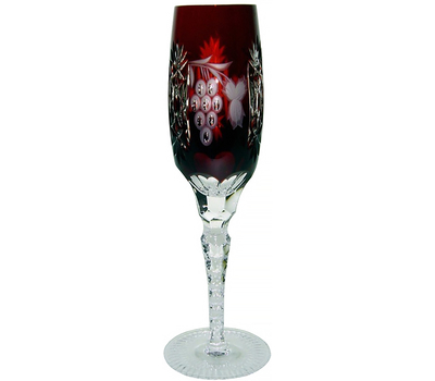  Бокал для шампанского Ajka Crystal Grape 180мл, бордовый, цветной хрусталь, фото 1 