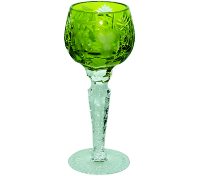  Рюмка хрустальная Ajka Crystal Grape, 60мл, ярко-зеленая, фото 1 