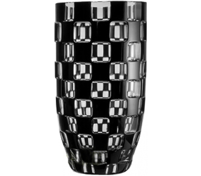  Ваза декоративная Ajka Crystal Domino - 30см, черная, фото 1 