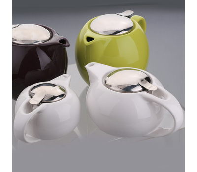  Чайник заварочный Cristel Complements, с ситечком, белый, 1.35л, фото 6 