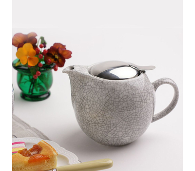  Чайник заварочный Cristel Theieres, с ситечком, серый, 0.68л, фото 2 