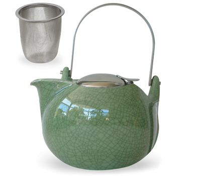  Чайник заварочный Cristel Theieres, с ситечком, зеленый, 1.35л, фото 1 