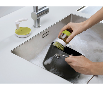  Щетка для мытья посуды Joseph Joseph Palm Scrub™, серая, 13.5см, фото 3 