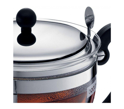  Чайник заварочный Bodum, с ситечком, черный, 1 л, фото 4 