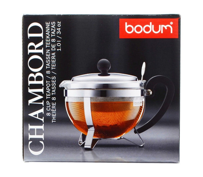  Чайник заварочный Bodum, с ситечком, черный, 1 л, фото 6 