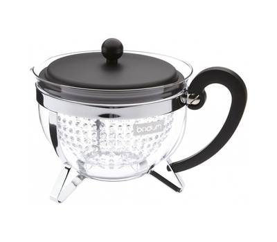 Чайник заварочный Bodum Chambord, с ситечком, черный, 1.3л, фото 1 