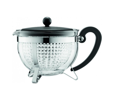  Чайник заварочный Bodum Chambord, с ситечком, черный, 1.3л, фото 2 