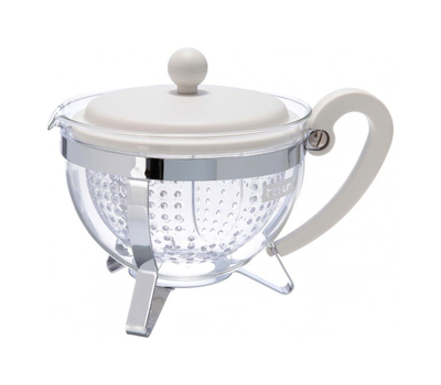  Чайник заварочный Bodum Chambord, с ситечком, белый, 1.3л, фото 1 