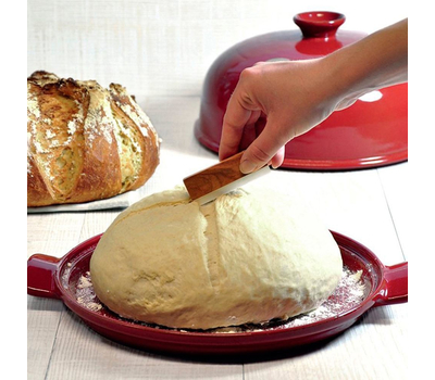  Форма для выпечки хлеба Emile Henry, лен, 28 х 28 х 16,5 см, керамика - 2 предмета, фото 4 