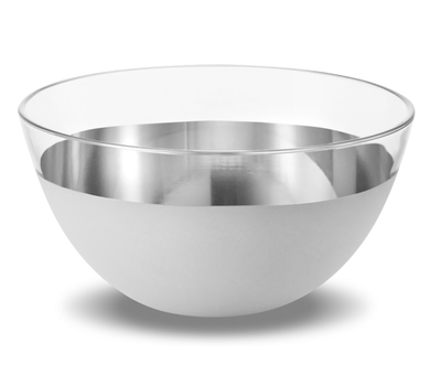  Салатник Eisch Puro, прозрачный/серебро, 14 см, фото 1 