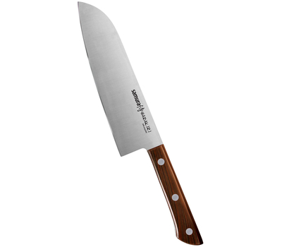  Кухонный нож Сантоку Samura Harakiri, 17,5см, рукоять под дерево, нержавеющая легированная сталь, фото 1 
