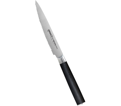  Кухонный нож для томатов Samura Mo-V, 12см, нержавеющая легированная сталь, фото 1 