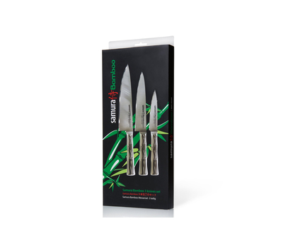  Набор ножей для кухни Samura Bamboo, 3шт, нержавеющая легированная сталь, фото 2 