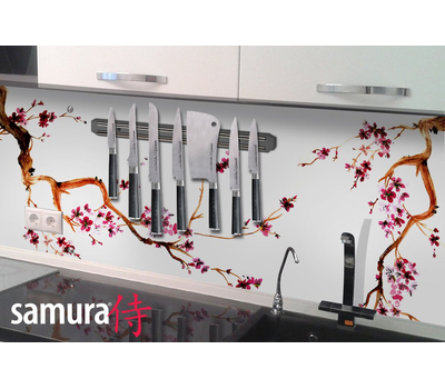 Магнитный держатель для ножей Samura Accessories, 385х49х14мм, черный пластик, фото 2 