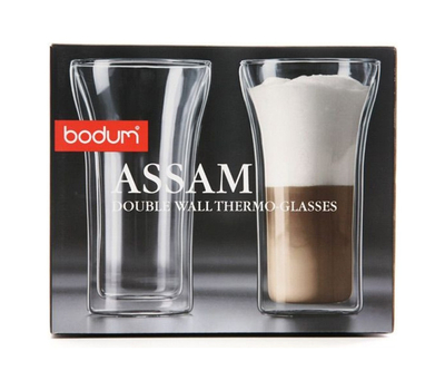  Стаканы с двойными стенками Bodum Assam, прозрачные, 0,4 л - 2 шт, фото 2 