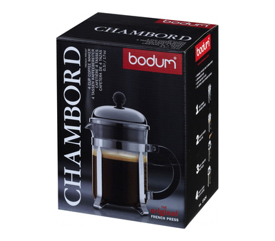  Френч пресс Bodum Chambord, черный, 0,5 л, фото 4 