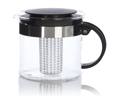  Чайник заварочный Bodum Bistro Nouveau, с ситечком, черный, 1 л, фото 6 