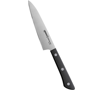  Нож для нарезки овощей Samura Harakiri, 12см, черная рукоять, нержавеющая легированная сталь, фото 1 