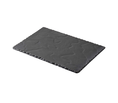  Тарелка прямоугольная Revol Basalt, черный фарфор, 30x16 см, фото 1 