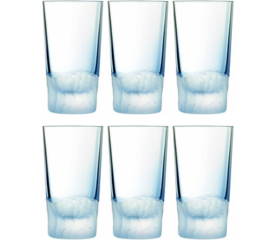  Стаканы высокие Cristal d'Arques Intuition, голубые, 330 мл - 6 шт, фото 1 