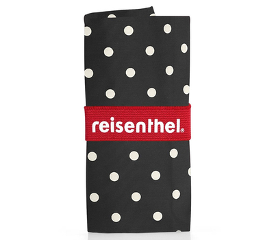  Сумка хозяйственная складная Reisenthel Mini maxi shopper, чёрная в белый горошек, 43.5х65х6см, фото 2 