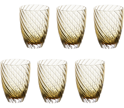  Цветные стаканы Italesse Vertigo Tumbler, янтарные, 380мл - 6шт, фото 1 