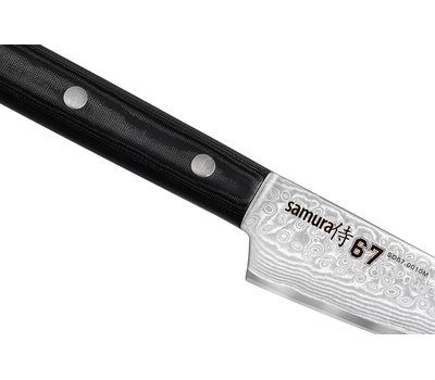  Нож для овощей Samura 67 Damascus, 9.8см, дамасская сталь, фото 2 