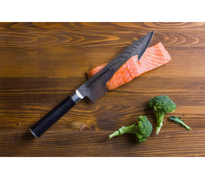  Поварской кухонный нож Samura Damascus, 20см, дамасская сталь, фото 2 