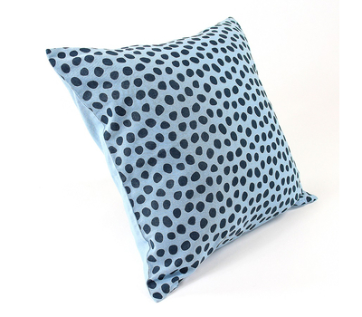  Чехол на подушку Tkano Funky dots, серо-голубой, 45х45см, фото 7 
