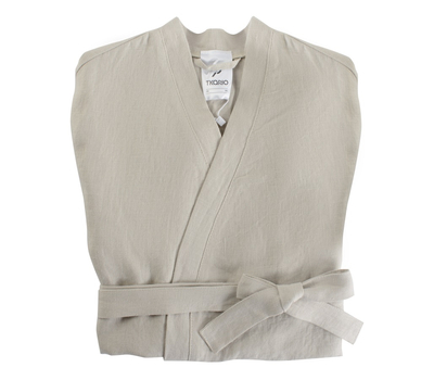  Льняной халат Tkano Essential, бежевый, размер S, фото 1 