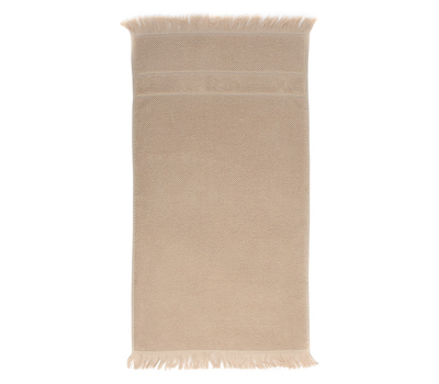  Банное полотенце Tkano Essential, с бахромой, бежевое, 70х140см, фото 2 