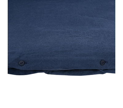  Пододеяльник 2-спальный Tkano Essential, льняной, темно-синий, 200х200см, фото 3 